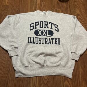 Sports Illustrated Vintage Sweatshirt Crewneck 90s Fleece USA Collegiate Logo XL